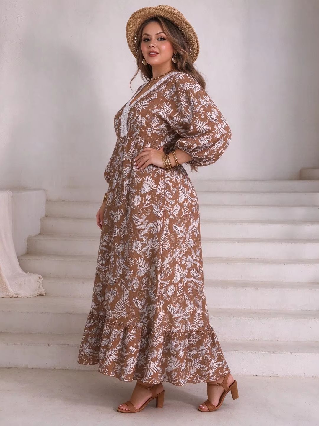 Sukienka maxi w kwiatowy wzór  – Boho Summer Beach Maxi Dress recenzja i cena