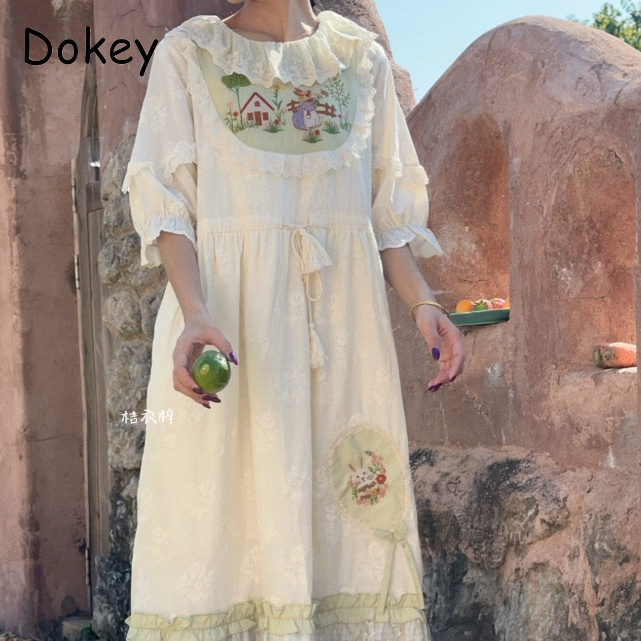 Sukienka midi w stylu vintage  – French Vintage Floral Midi Dress recenzja i cena