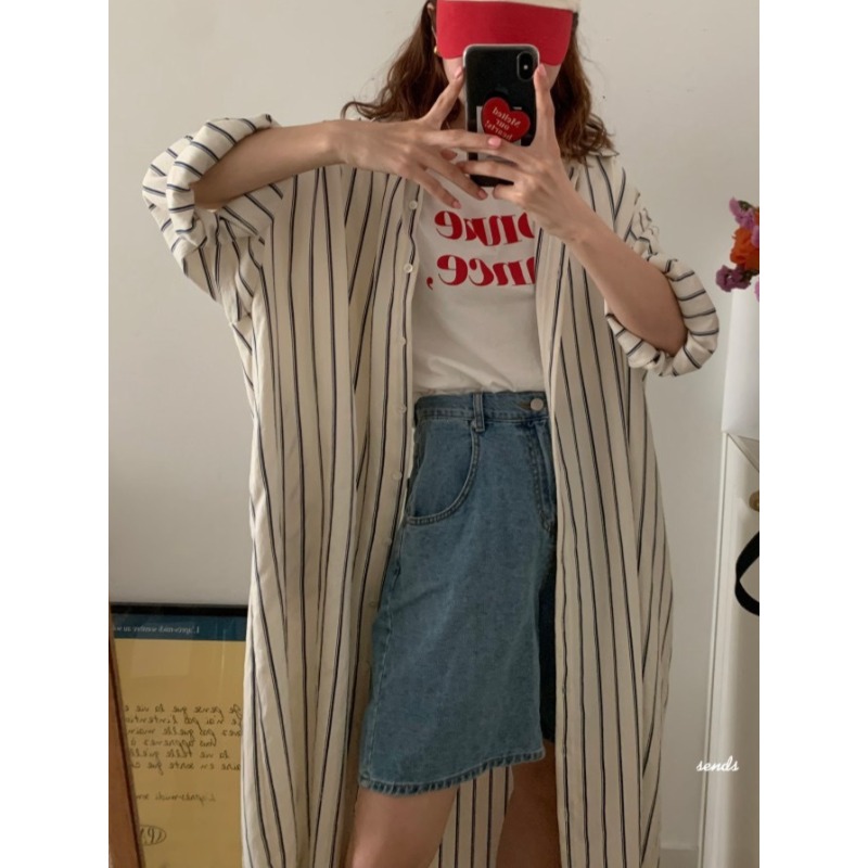 Koreańska minimalistyczna suki – Korean Style A Line Shirt Dress recenzja i cena