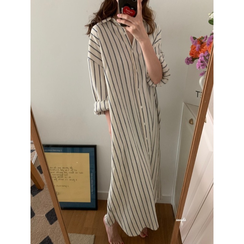 Koreańska minimalistyczna suki – Korean Style A Line Shirt Dress recenzja i cena