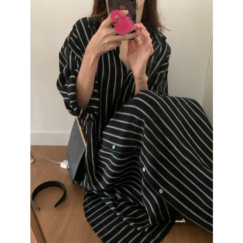 Koreańska minimalistyczna suki – Korean Style A Line Shirt Dress recenzja i cena
