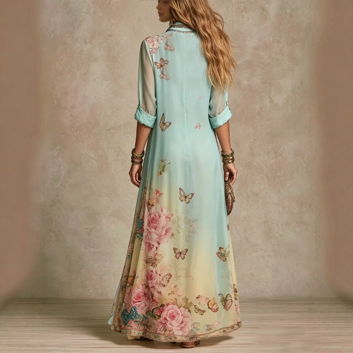 Jesienne sukienki koszulowe w  – Boho Summer Beach Maxi Dress recenzja i cena