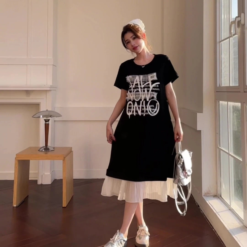 Nowe letnie sukienki damskie 2 – Korean Style A Line Shirt Dress recenzja i cena
