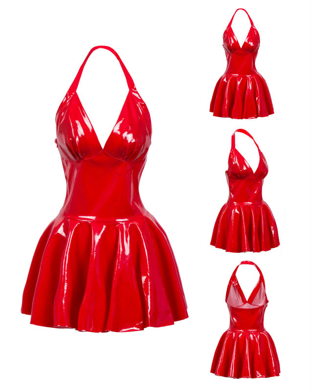Damska seksowna sukienka mini  – Y2K Backless Halter Mini Dress recenzja i cena