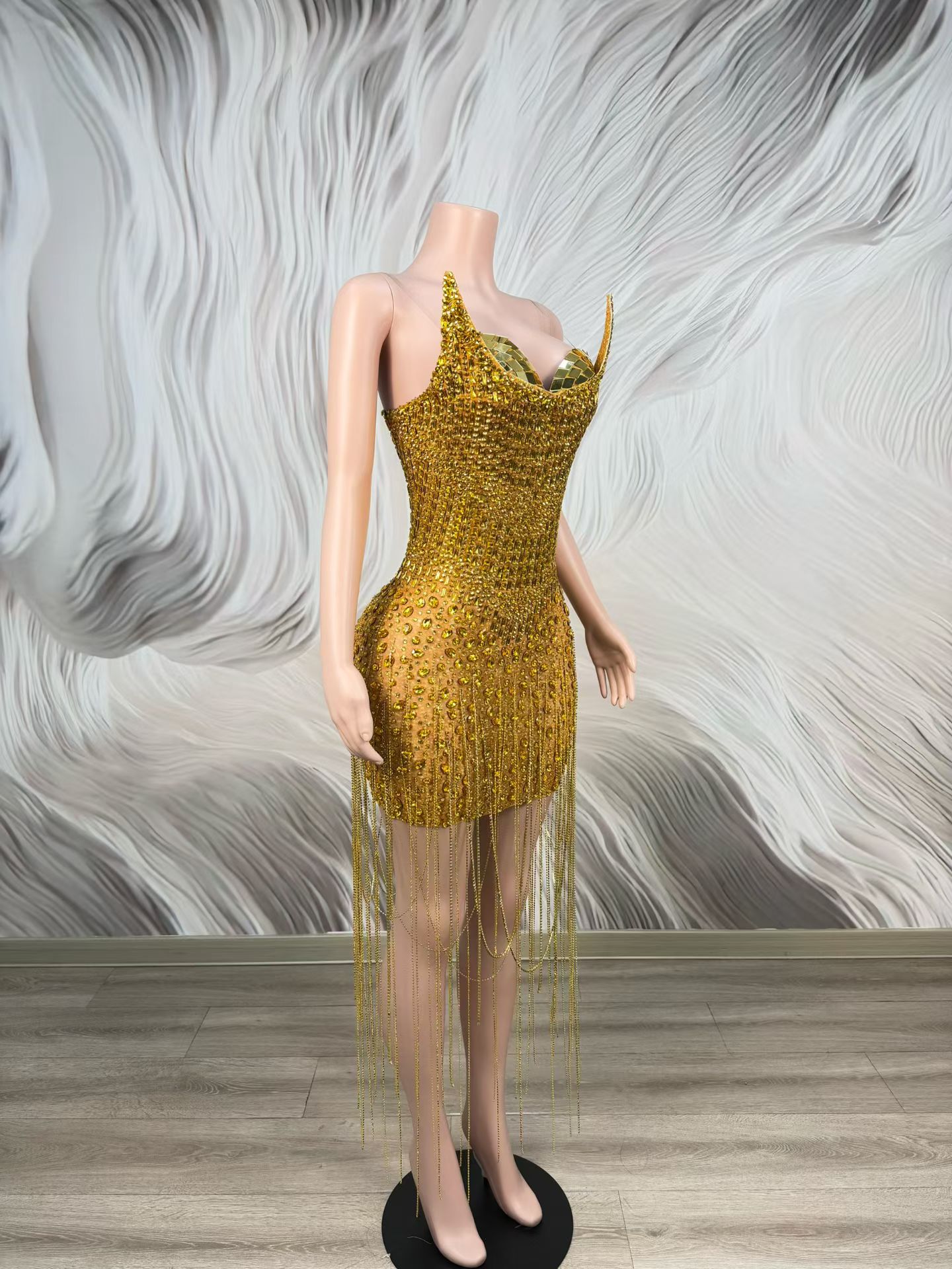 Sukienka koktajlowa na urodzin – Sparkly Rhinestone Club Party Dress recenzja i cena