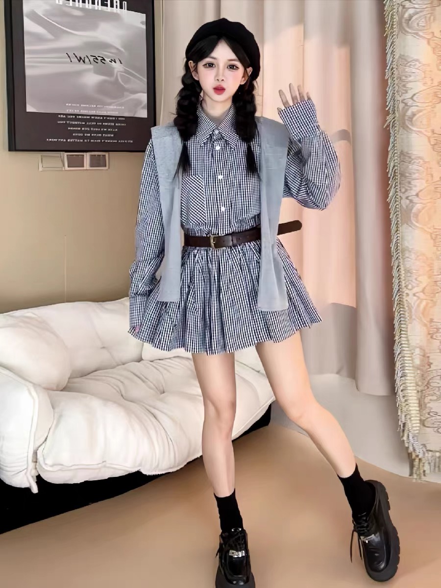 Sukienka koszulowa w koreański – Korean Style A Line Shirt Dress recenzja i cena