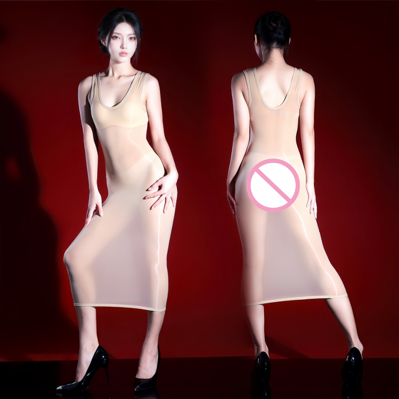 Damska seksowna sukienka bez r – Sexy Mesh Sheer Bodycon Dress recenzja i cena